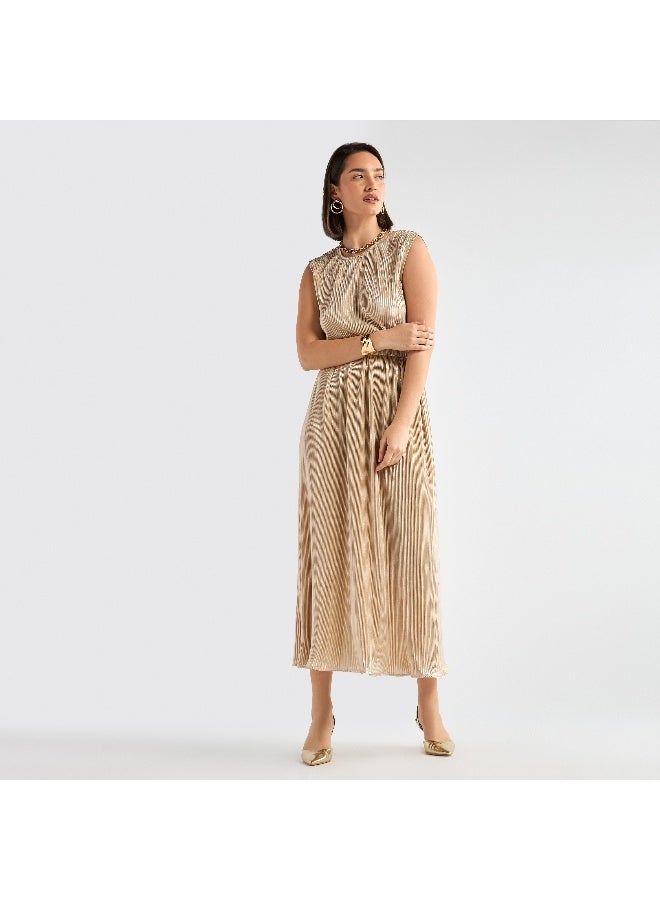 Splash FAV Striped Satin Dress  - Image 2
