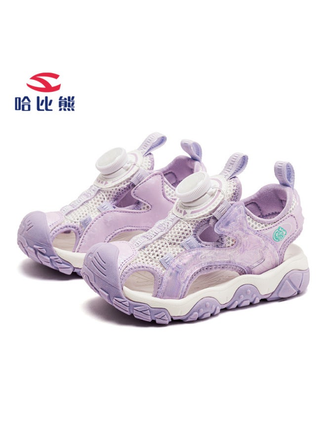 Habibixiong Children's Shoes Summer Rotating Buckle Sports Sandals Boys And Girls Baotou Sandals Light Beach Shoes Manufacturers On Behalf Of The Hair