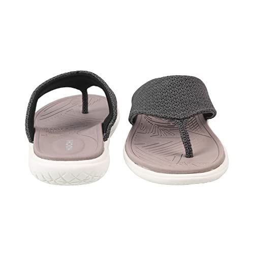 Mochi Women Grey Synthetic Leather Flat Casual Slipper UK/7 EU/40 (32-1764) - Image 5