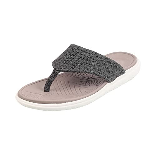 Mochi Women Grey Synthetic Leather Flat Casual Slipper UK/7 EU/40 (32-1764) - Image 1