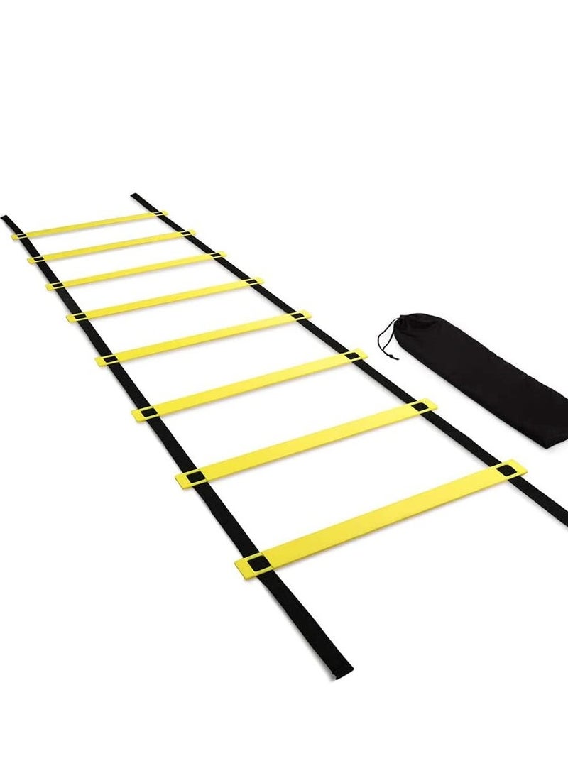 Sports & Fitness 8M Speed Ladder Training Ladder, Agility Ladder Speed Training Equipment with Carrying Bag for Sports Soccer, Speed, Football, Exercise Fitness 