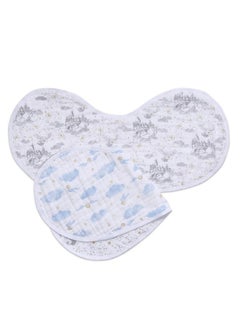 aden + anais aden + anais 100% Cotton Muslin Burpy Bib - Multi-Use, Absorbent 4-Layer Burp Cloth and Full-Coverage Snap-Closure Baby Bib in One, Lap-Shoulder Drool Cloth, 22.5” X 11”, 2-Pack, Harry Potter  - Image 1