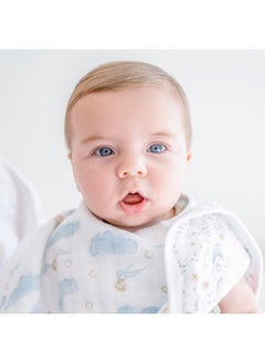 aden + anais aden + anais 100% Cotton Muslin Burpy Bib - Multi-Use, Absorbent 4-Layer Burp Cloth and Full-Coverage Snap-Closure Baby Bib in One, Lap-Shoulder Drool Cloth, 22.5” X 11”, 2-Pack, Harry Potter  - Image 4