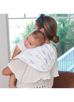 aden + anais aden + anais 100% Cotton Muslin Burpy Bib - Multi-Use, Absorbent 4-Layer Burp Cloth and Full-Coverage Snap-Closure Baby Bib in One, Lap-Shoulder Drool Cloth, 22.5” X 11”, 2-Pack, Harry Potter  - Image 5