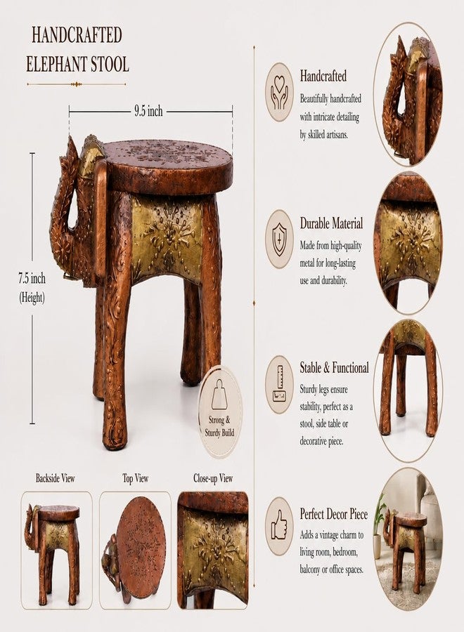 JGARTS More Buying Choices for JGARTS Wooden Wood Elephant Stool Handicraft Gift Foot Stool Step Stool 7.5" Souvenir - Image 3