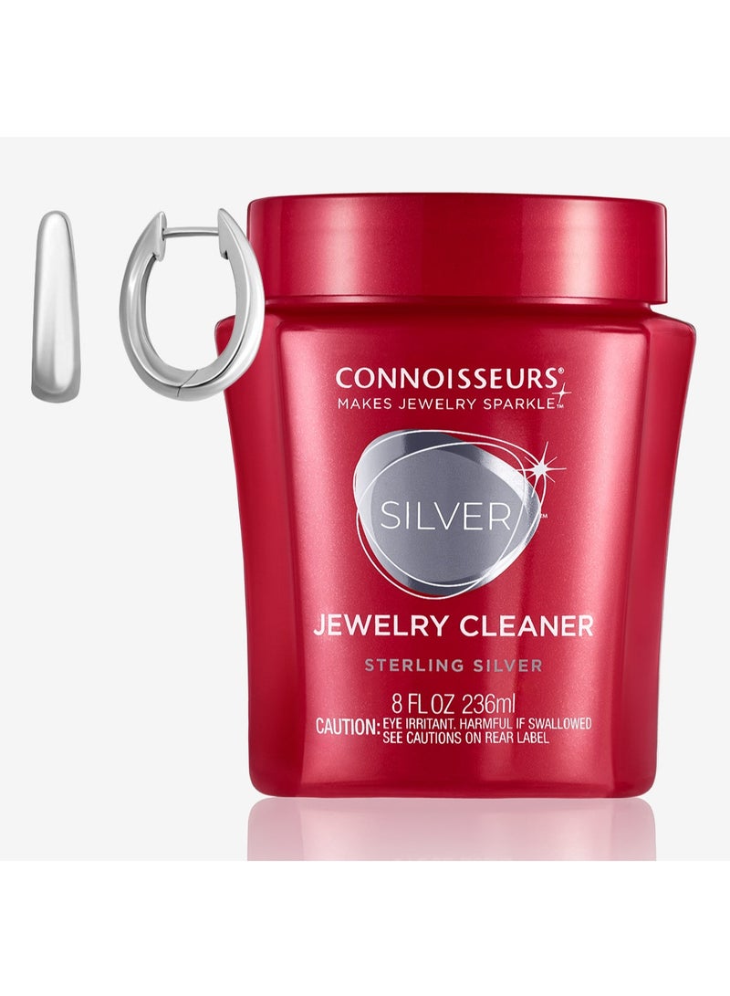كونوسيرز منظف مجوهرات الفضة – لإزالة البهتان واستعادة اللمعان لمجوهرات الفضة الاسترليني (8 أونصة / 236 مل) - Image 1