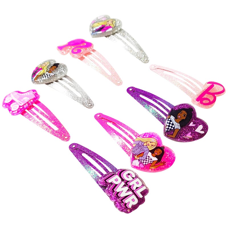 LUV HER Barbie Hair Clips for Girls Snap Clips 8 Pack Multi Color Ages 3+ - Image 4