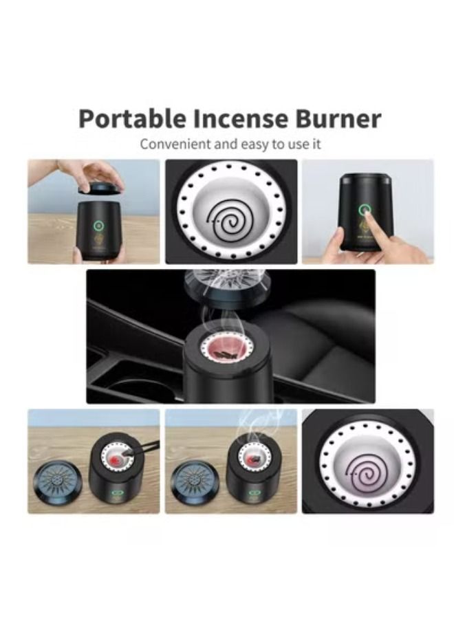 Mini Chargeble Electric Bakhoor,Small Bakhoor Burner Resin Burner Office & Home Decor Arabia Incense/Bakhoor Burner - Image 4