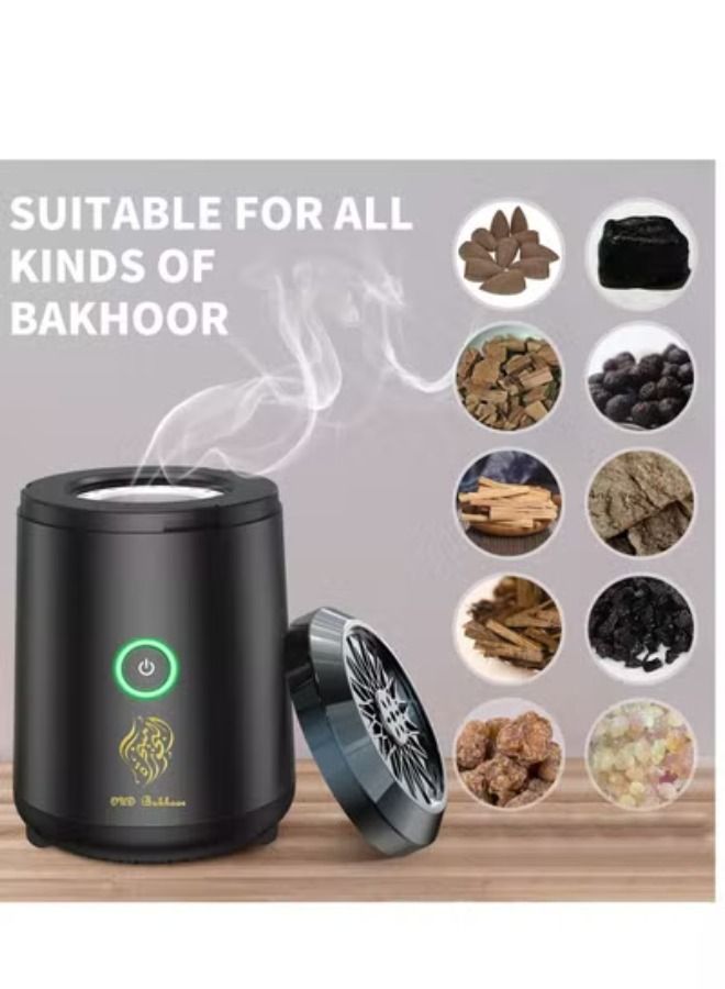 Mini Chargeble Electric Bakhoor,Small Bakhoor Burner Resin Burner Office & Home Decor Arabia Incense/Bakhoor Burner - Image 2