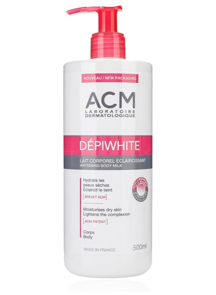 ACM Laboratoire dermatologique ACM DEPIWHITE WHITENING BODY MILK 500ML - Image 1