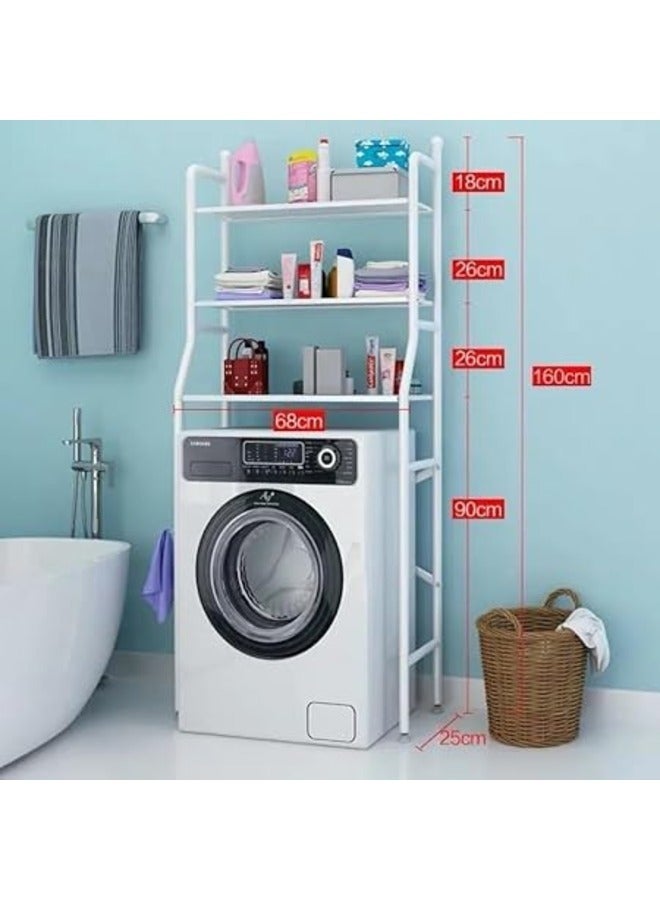 Generic Bathroom Space Saver, Toilet/Washing Machine Organizer Stand, 3-Tier Towel Storage Rack Holder Over The Bathroom  - Image 2