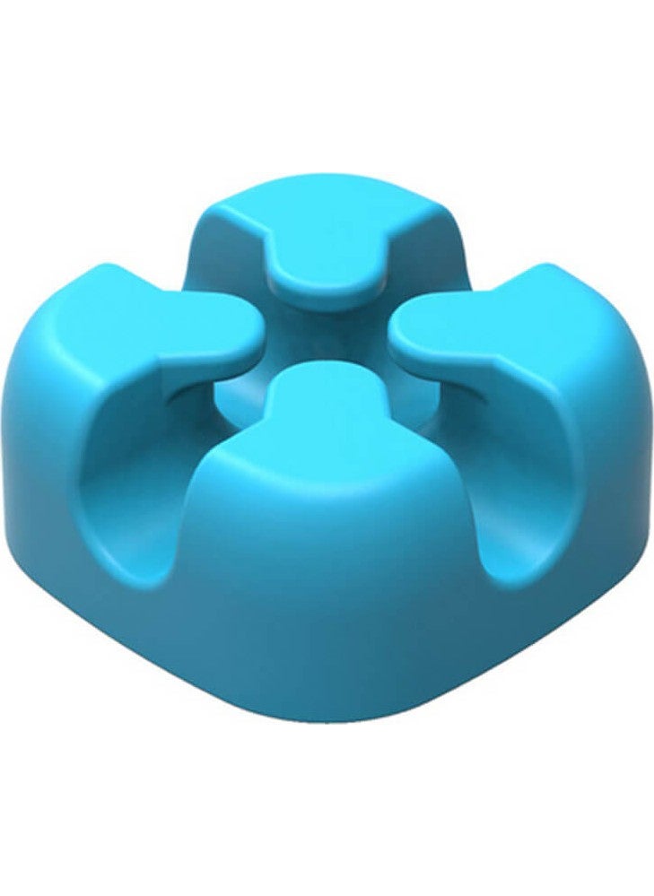 Orico Cbsx Cross Shaped Silicone Desktop Cable Organizer Blue 5-Piece  - Image 1