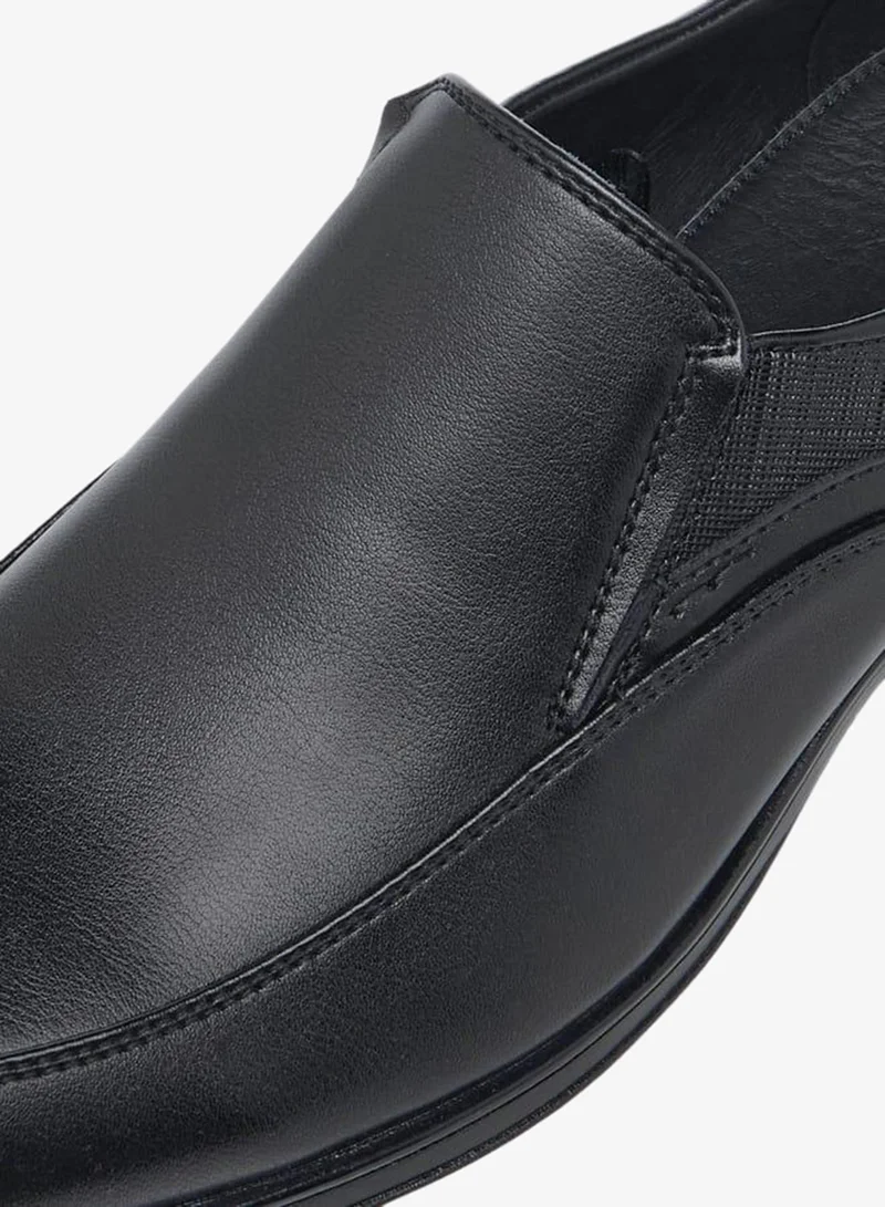 LBL by Shoexpress BLACK Textured Slip-On Loafers for Men | Best Price UAE