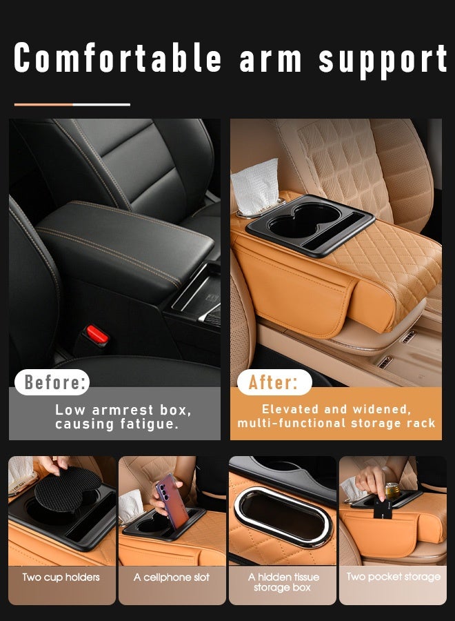 Generic Multifunctional vehicle-mounted height-enhancing integrated armrest box pad  - Image 4