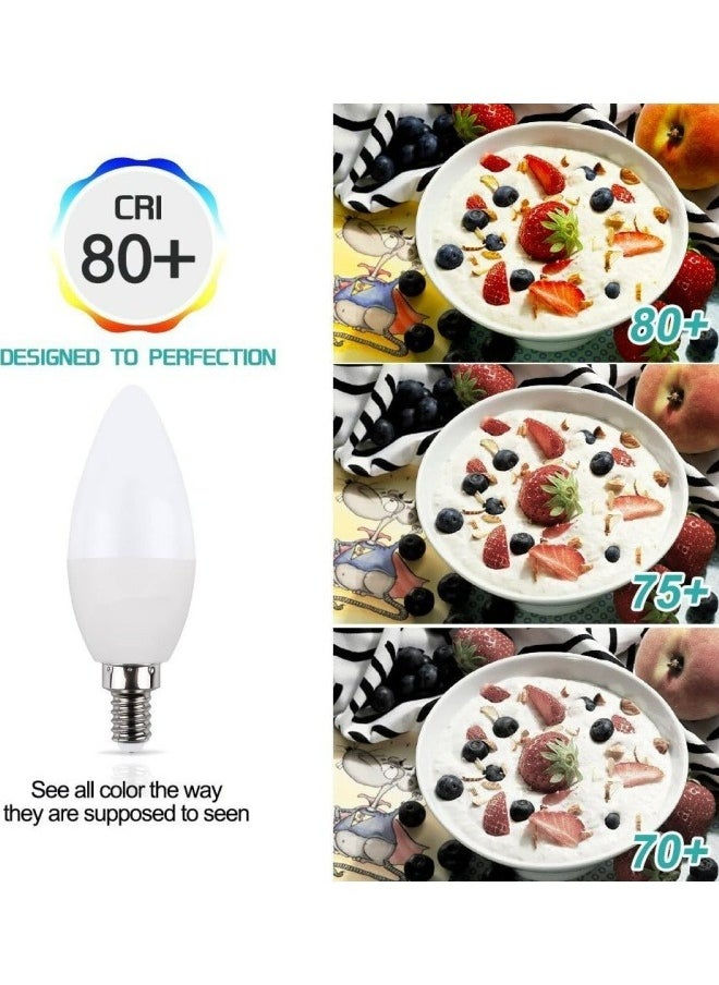 HUA QIANG WANG - E14 Warm White LED Candle Light Bulb, Pack of 10 - Image 1