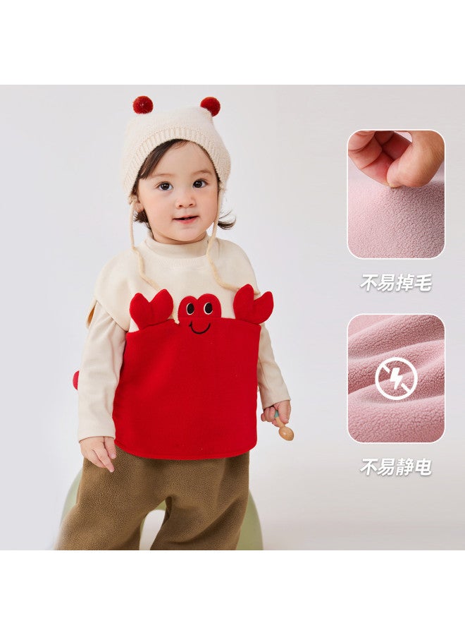 Doodle Home kids' Sherpa Vest - Winter Puffer Sleeveless Jacket For Boys & Girls, Stylish Fleece Gilet For Children - Image 3