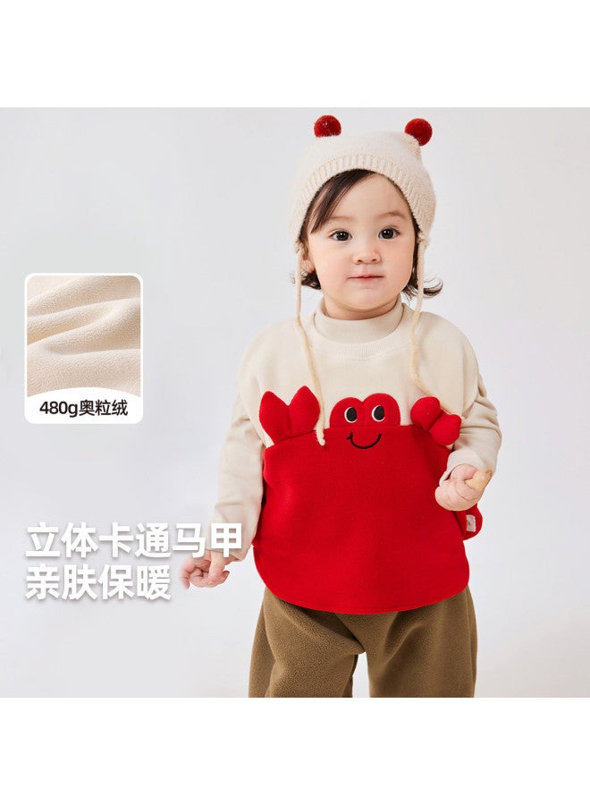 Doodle Home kids' Sherpa Vest - Winter Puffer Sleeveless Jacket For Boys & Girls, Stylish Fleece Gilet For Children - Image 2