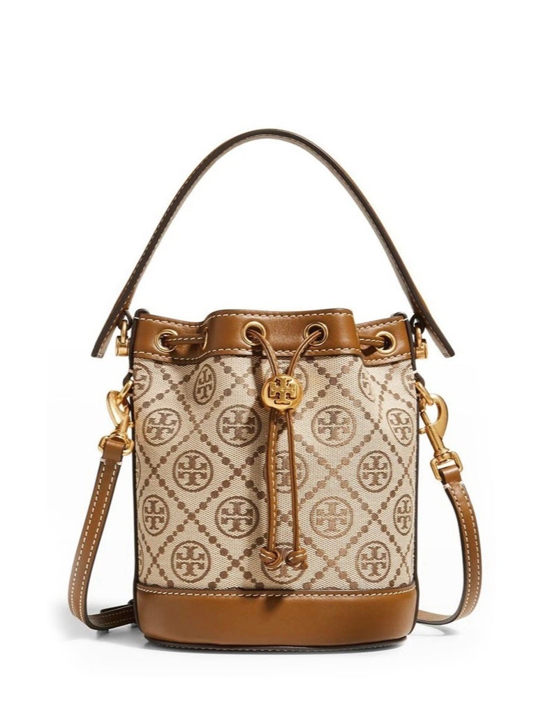 Burch Tory Burch Large T Monogram Jacquard Bucket Bag TB bag - Image 1