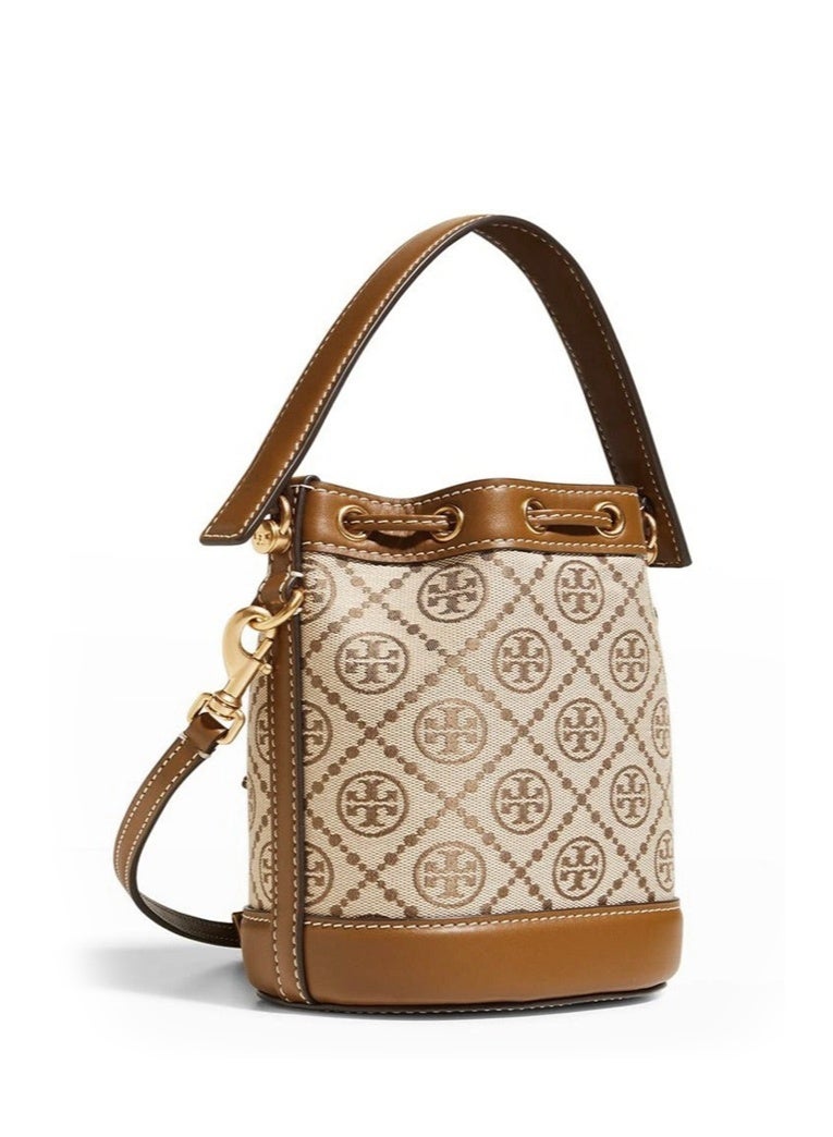 Burch Tory Burch Large T Monogram Jacquard Bucket Bag TB bag - Image 2