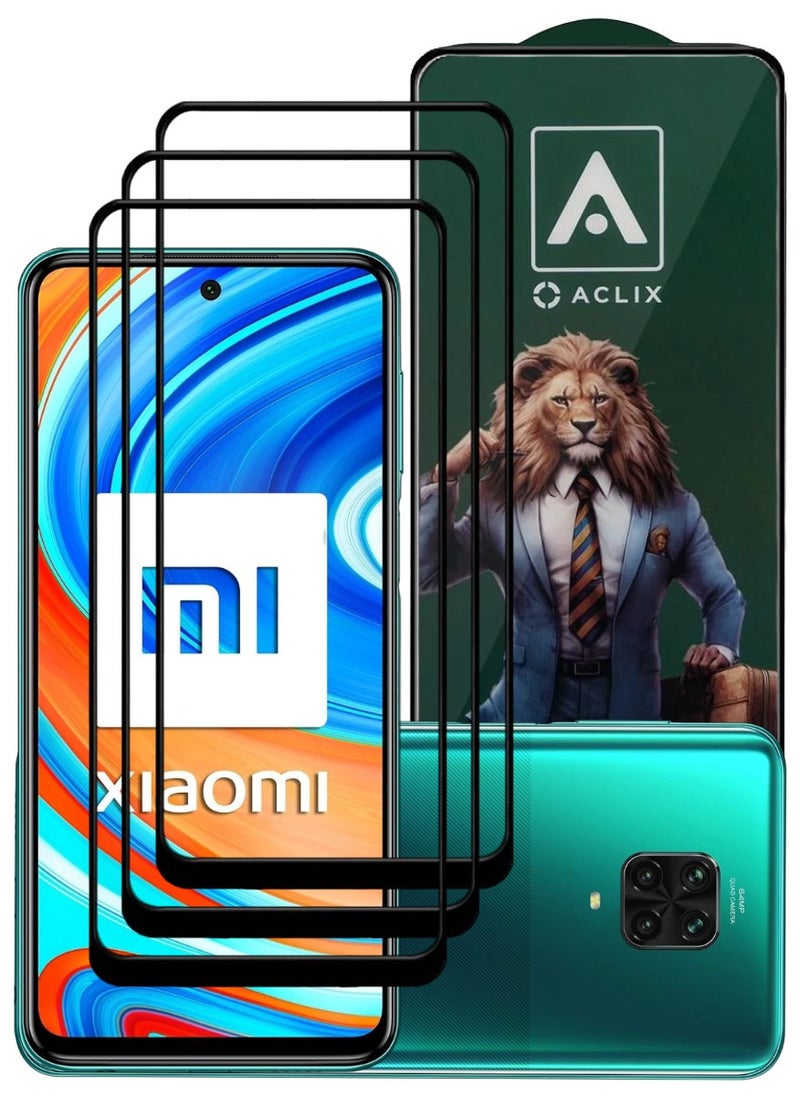 ACLIX 3 Pieces Antistatic ESD Dustproof Premium Quality High Definition Tempered Glass Screen Protector Designed For Xiaomi Redmi Note 9 Pro - Image 1