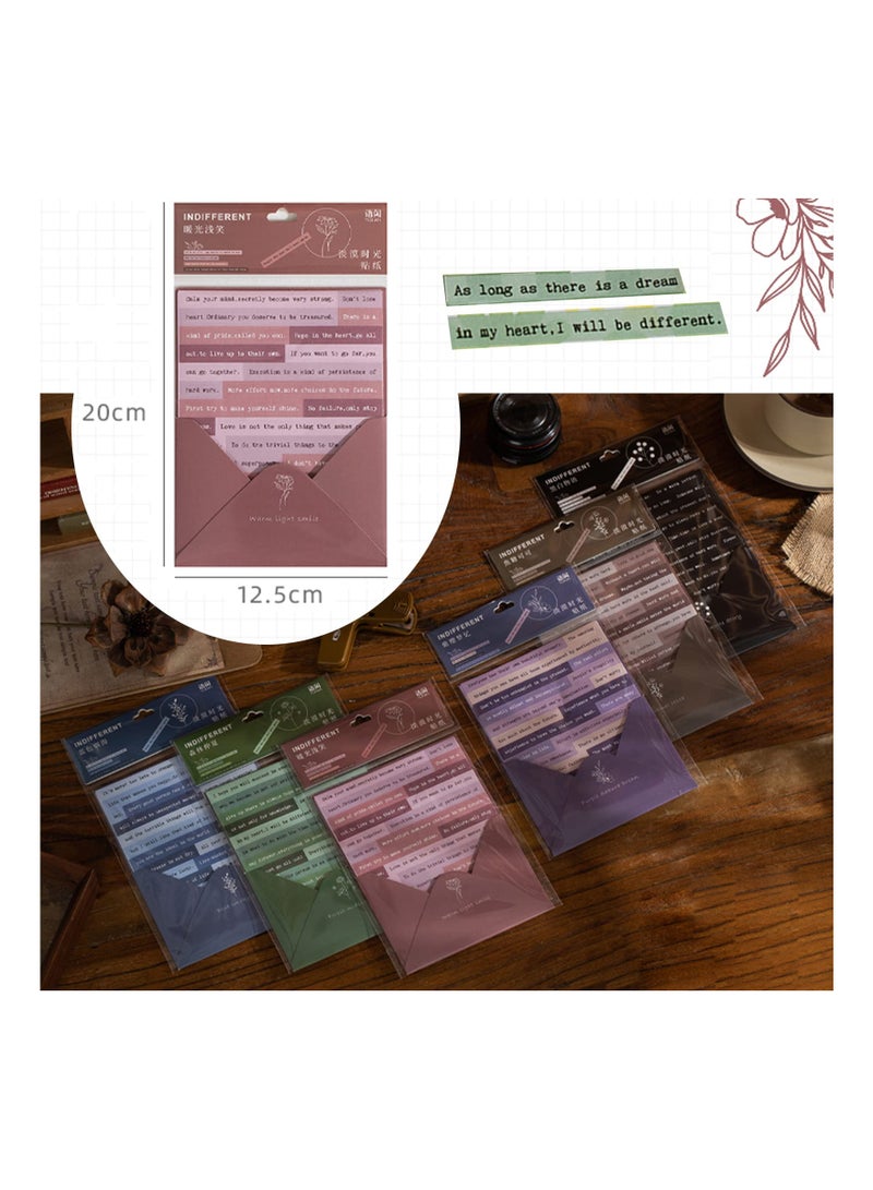 36 Vintage Small Talk Quote Stickers for Journaling, Scrapbooking, and Junk Journals - Decorative DIY Phrase and Word Stickers for Notebooks and Creative Projects.  - Image 5