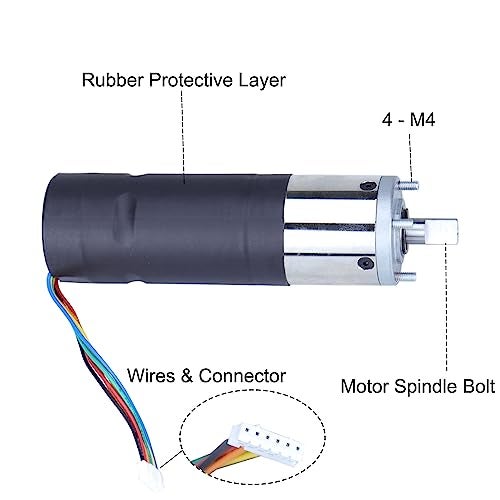 MOCW 236575 محرك انزلاق داخلي لجدار RV لنظام انزلاق لبيبرت شوينتك 300:1 نسبة تروس عالية العزم 12V IG-42 مجموعة محرك 10 مم، محرك انزلاق لعربة السفر وكامبر - Image 5