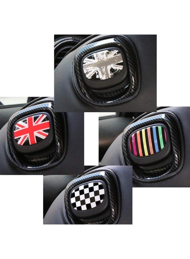 كلاراكو ملصقات مقبض المقعد الخلفي للسيارة، غطاء حماية، غطاء زخرفة داخلية، ملصق لسيارة Cooper F56 هاتشباك، ملحقات التصميم - Image 2