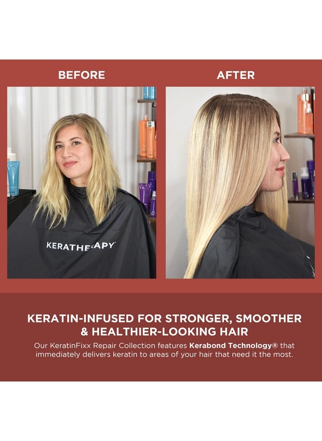 KERATHERAPY Keratin Infused Keratinfixx Repair Shampoo 10.1 Fl. Oz. 300 Ml Repair Shampoo For Dry Damaged Or Frizzy Hair With Caviar Extract Argan Oil & Kerabond Technology To Repair Breakage  - Image 2