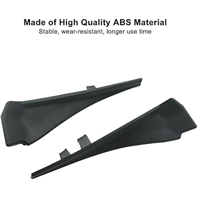 ريحني الزجاج الأمامي الأمامي الأيسر الأيمن، ماسحة الزجاج الأمامي، غطاء جانبي تمديد الغطاء الجانبي وغطاء الرفرف مناسب لنيسان روج 20142020 668954Cl0A 668954Ba1A 668944Cl0A 668944Ba1A زوج واحد - Image 5