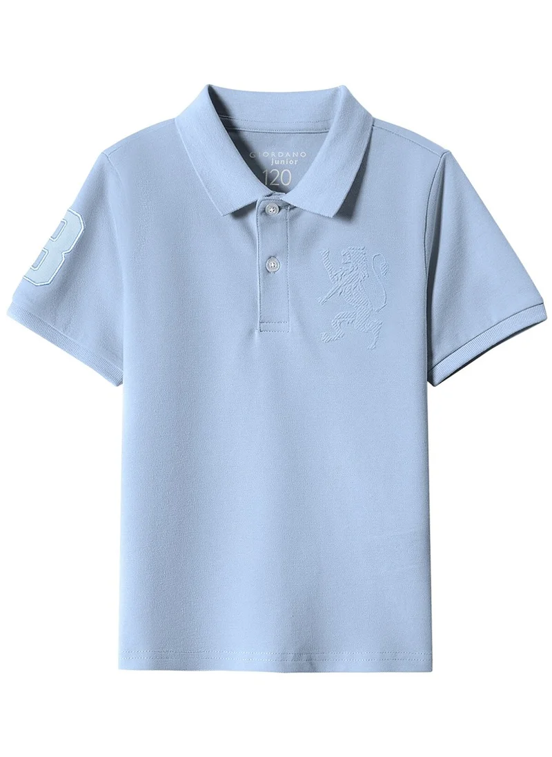 GIORDANO Junior Embroidery Short Sleeve Bold Polo