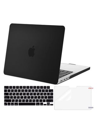 Hard Shell Case with US Layout Arabic English Keypad Cover & Screen Protector Compatible for MacBook Pro 14-Inch M4/M3/M2/M1 Pro/Max with Liquid Retina XDR Display Touch ID Model:-A3401/A3112/A2992/A2918/A2779/A2442 Release 2021/2022/2023" Black - pzsku/ZD4BF4045C561191D91CEZ/45/_/1676221778/33550a9e-e4a2-4b32-93e9-ef80d6b93cfa