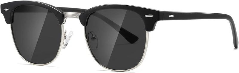 AEVOGUE Polarized Sunglasses For Women And Men Semi Rimless Frame Retro Sun Glasses AE0369 - Image 1