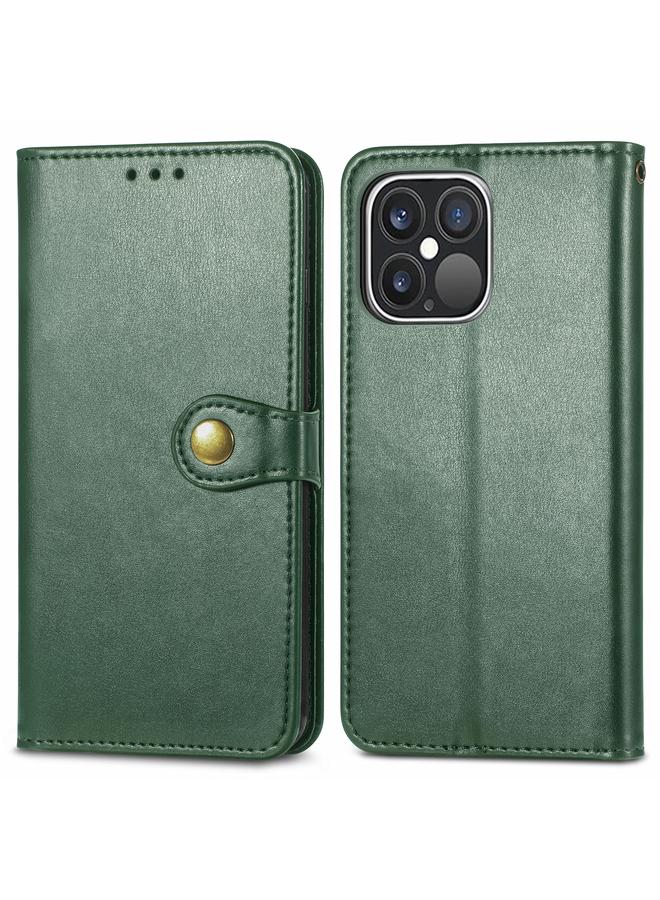 Zaboon Case For iPhone 13 Pro Solid Color Leather Buckle Phone Case with Lanyard & Photo Frame & Card Slot & Wallet & Stand Function - Image 2