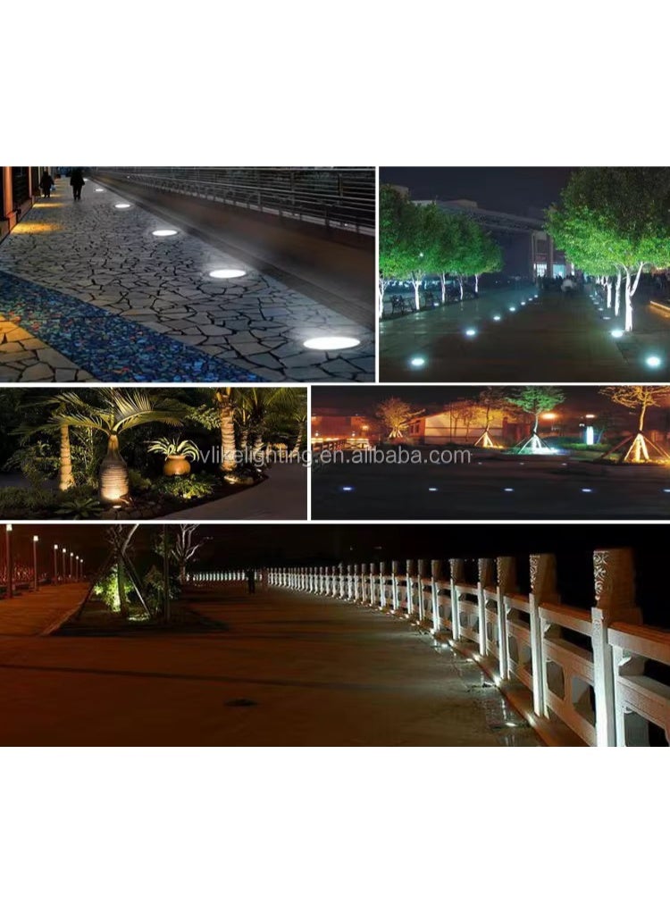 NERFA LED In-Ground Light 6W, 7cm, Warm Yellow 3000K, Waterproof IP65 - Image 1