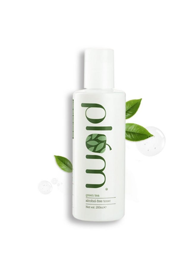 Plum Green Tea Alcohol-Free Face Toner For Oily, Acne-Prone Skin | Alcohol-Free | With Glycolic Acid | Fights Pimples | Tightens Pores | Controls Excess Oil | Gently Exfoliates Dead Skin Cells | Non-Drying | Face Toner For Women & Men | 100% Vegan | 200 Ml  - Image 1