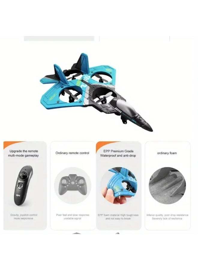 طائرة لاسلكية - طائرة رباعية بمادة EPP المضادة للسقوط | جهاز تحكم لاسلكي 2.4G بعيد المدى | إقلاع/هبوط بنقرة واحدة + حركات بهلوانية 360° | وضع مزدوج للمبتدئين | محركات قوية + بطارية طويلة الامد | تحكم بحساس الجاذبية | مقاوم للماء والصدمات | دعم الطيران المتزامن لأجهزة متعددة | لعبة طائرات للمنافسات - Image 1