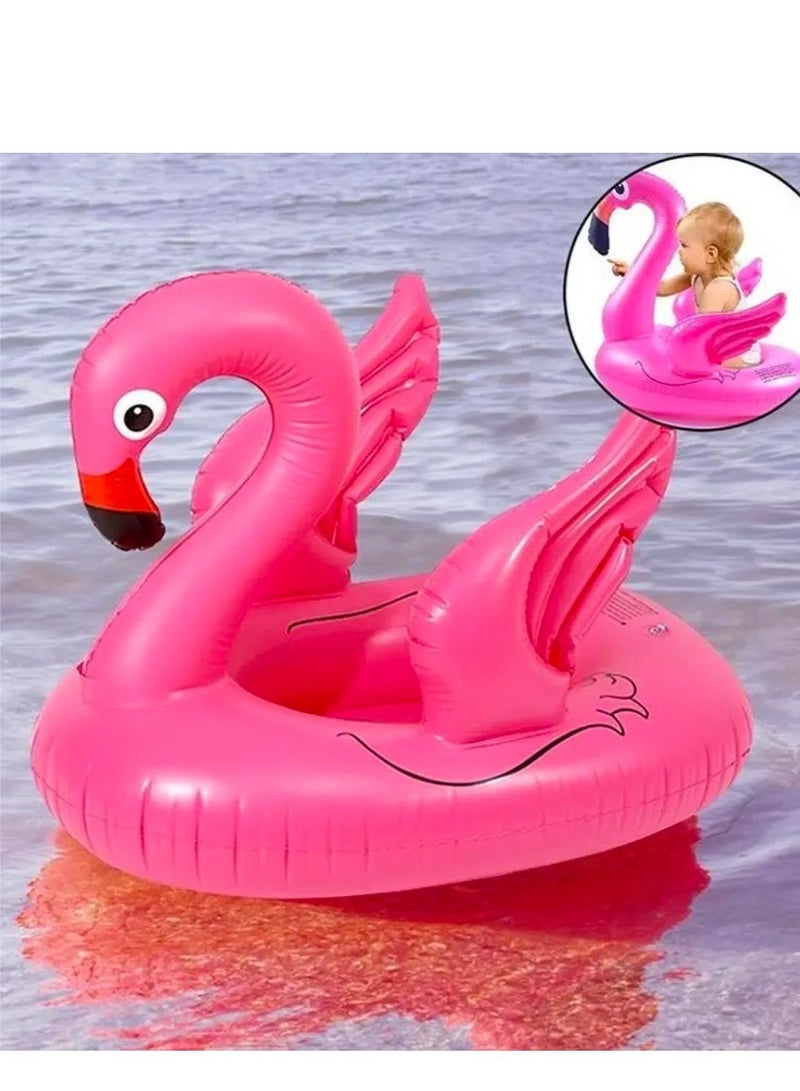 Toy Box Inflatable Flamingo Swimming Ring, Flamingo Pool Float, Pink Inflatable Swimming Ring, Flamingo Ring Float, 70 cm - Image 3
