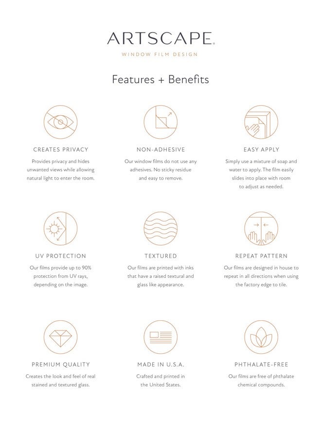 Artscape Star Magnolia Window Film 61 x 92 cm - Image 4