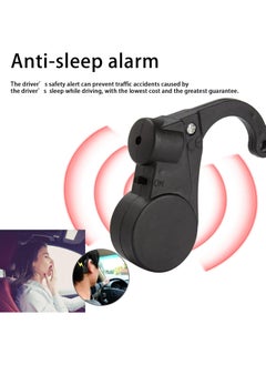 Anti Sleep Alarm for Driver, Driving Doze Reminder Anti Sleep Alarm, 80dB J Shaped, Plastic Driver Fatigue Alarm, Driver Alertness System, Sleep Warning Device for Safe Driving
