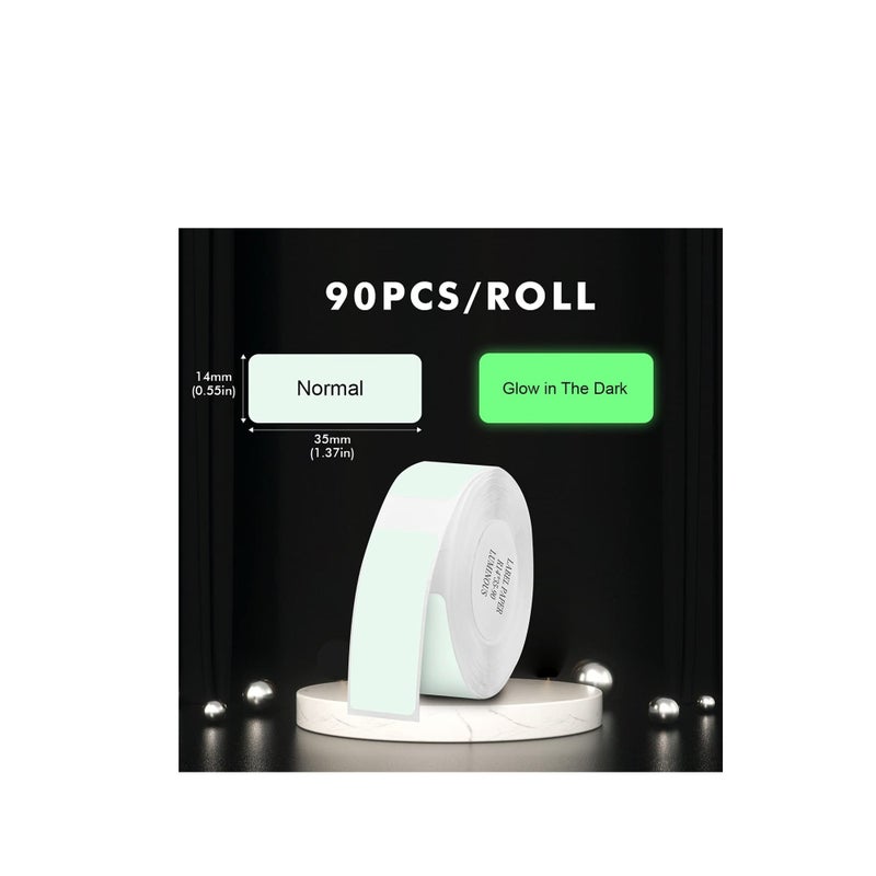 SOLARAE Labels Maker Tape, Waterproof Anti-Oil Scratch-Resistant Sticker, Compatible for D11 D110 D101 Printer Labels Stickers, Name Tag for Spice Jars Bottle - Image 3