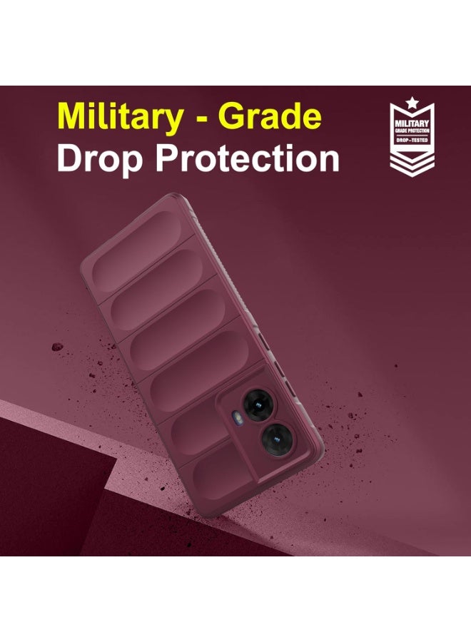 Premium Protection Back Silicone Case Compatible with Motorola Moto G85 5G Magic Shield Shockproof Case with Camera Protection (wine Red)  - Image 5