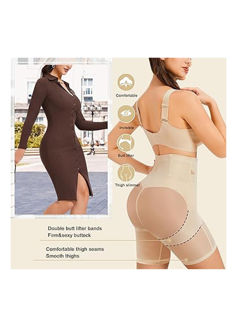 High Waisted Tummy Control Shapewear for Women, Butt Lifting Fajas Colombianas, Adjustable Waist Trainer, Slimming Shorts for Tummy and Thighs (Size M) - Image 2