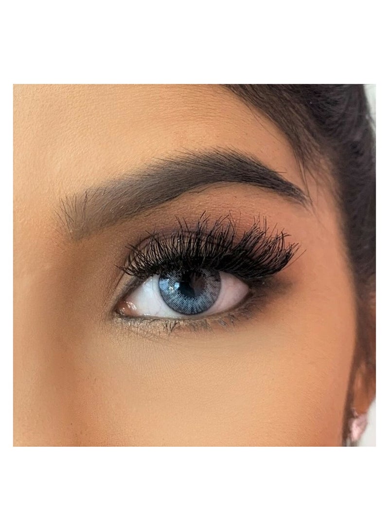 Kara Beauty Eyelashes Human HAIR Black # 605 - Image 2