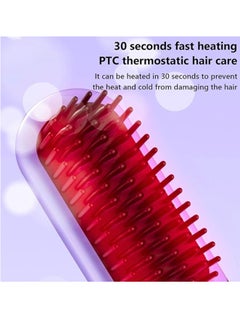 SUPREMIUM 2-in-1 Electric Hair Straightener Comb - Wireless Heating Brush with Negative Ion Technology, Rechargeable USB Mini Straightener for Travel, Fast Heating Hair Styling Tool  - Image 4