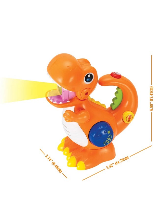 KiddoLab Tikki The Dino - Dinosaur Toy With Voice Changer, Recording, Playback Microphone & Colorful Light For Toddlers. Children'S Birthday Gift Ages For 2,3,4 Years Old  - Image 3