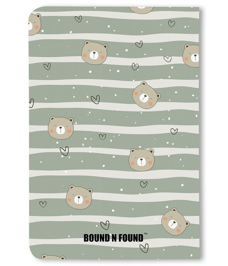 BOUND N FOUND 100 GSM A5 Dot Grid Notebook: 160 Pages, Journal Diary (Cute Bear) - Image 5