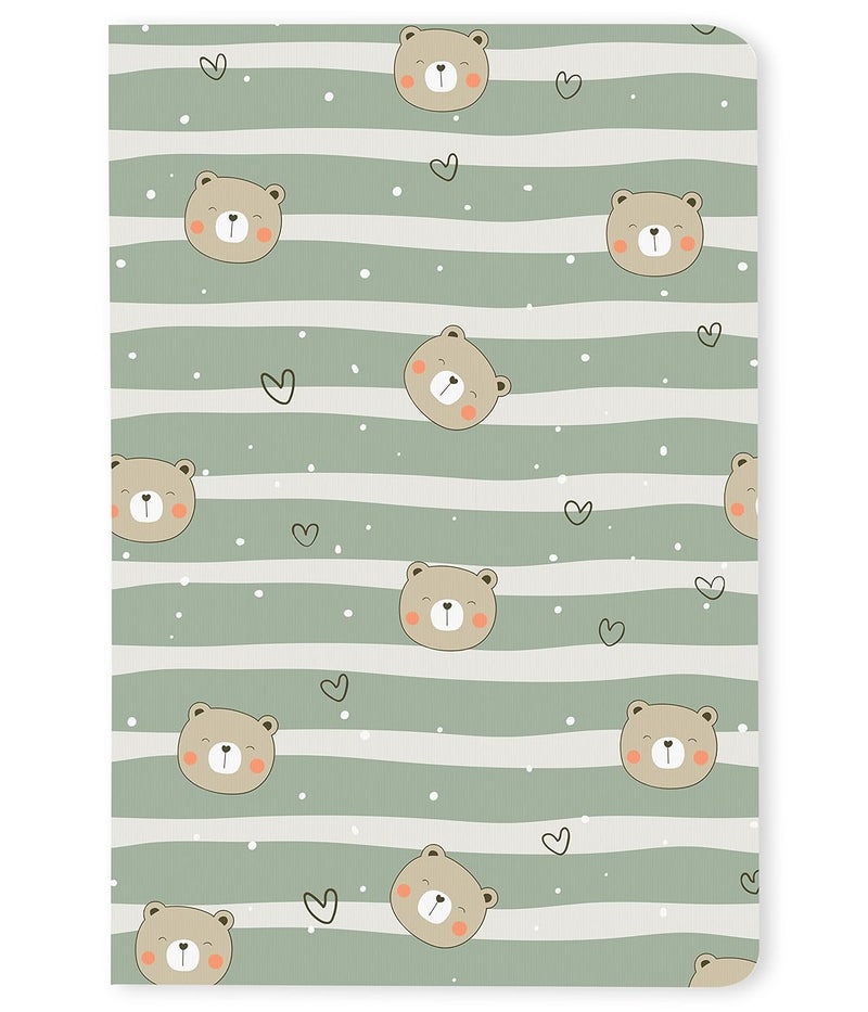 BOUND N FOUND 100 GSM A5 Dot Grid Notebook: 160 Pages, Journal Diary (Cute Bear) - Image 1