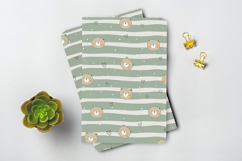 BOUND N FOUND 100 GSM A5 Dot Grid Notebook: 160 Pages, Journal Diary (Cute Bear) - Image 4
