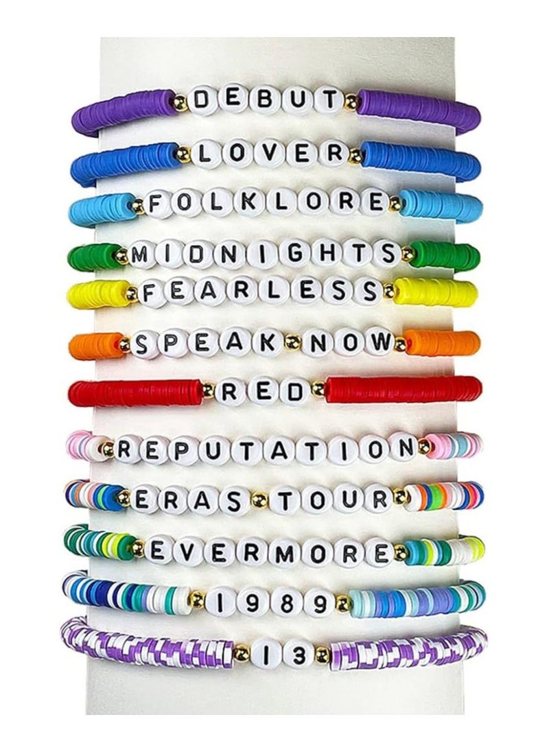 Taylor Swift 12 Pieces Taylor Swift Eras Tour Friendship Bracelets Set 