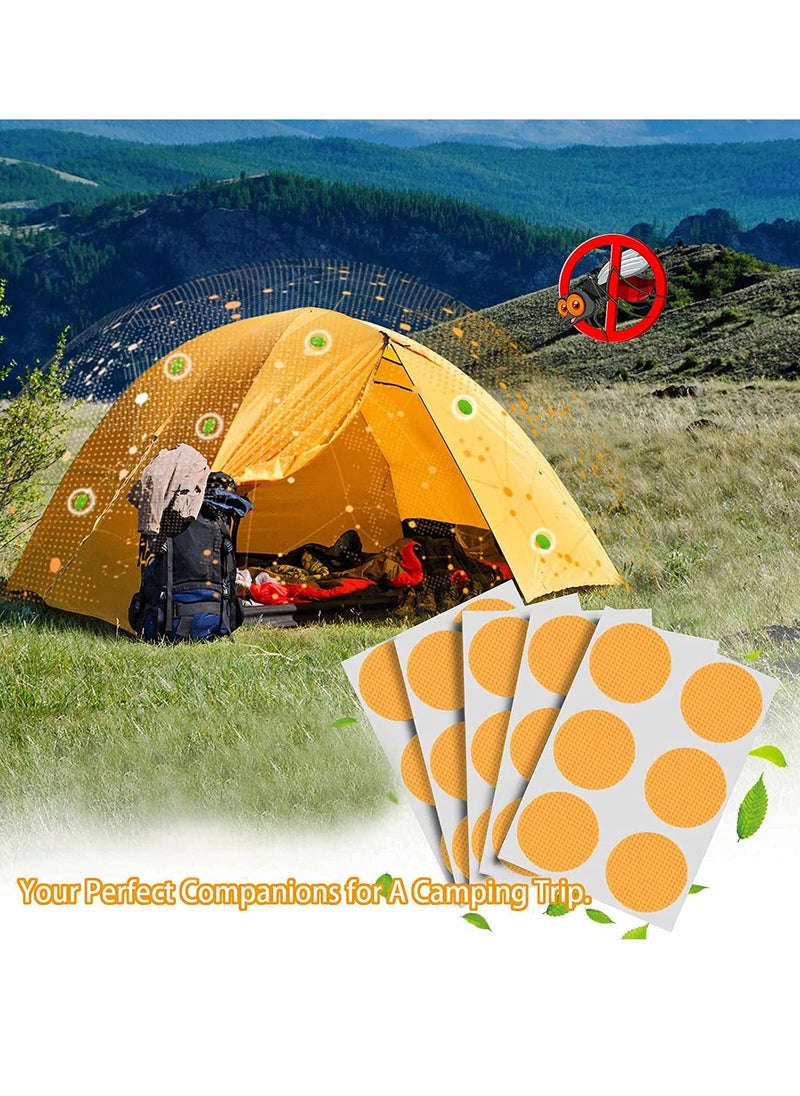 SYOSI - 120Pack Mosquito Patches Stickers for Kids Adult - Natural Plant Based Ingredients, Deet Free, Orange - Image 1